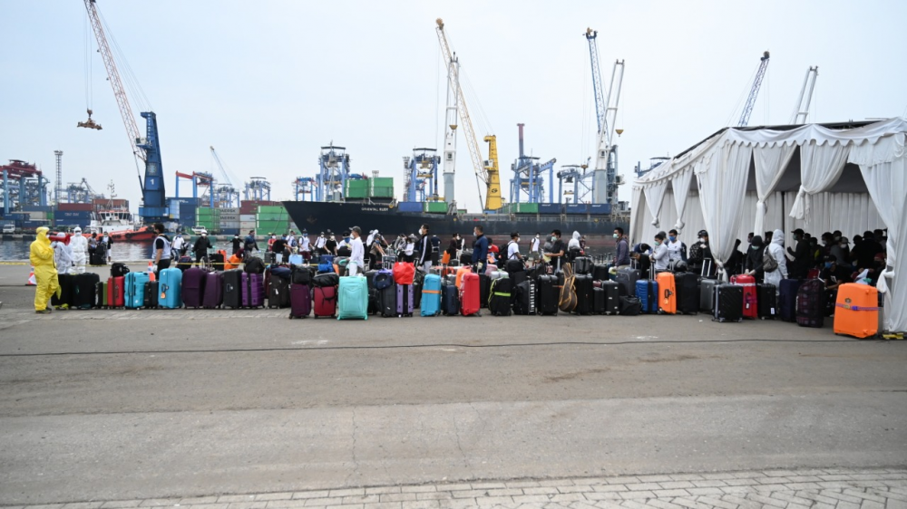 SETELAH MV. DREAM EXPLORER, KINI KEMENHUB KEMBALI FASILITASI PEMULANGAN 375 ABK MV. CARNIVAL SPLENDOR