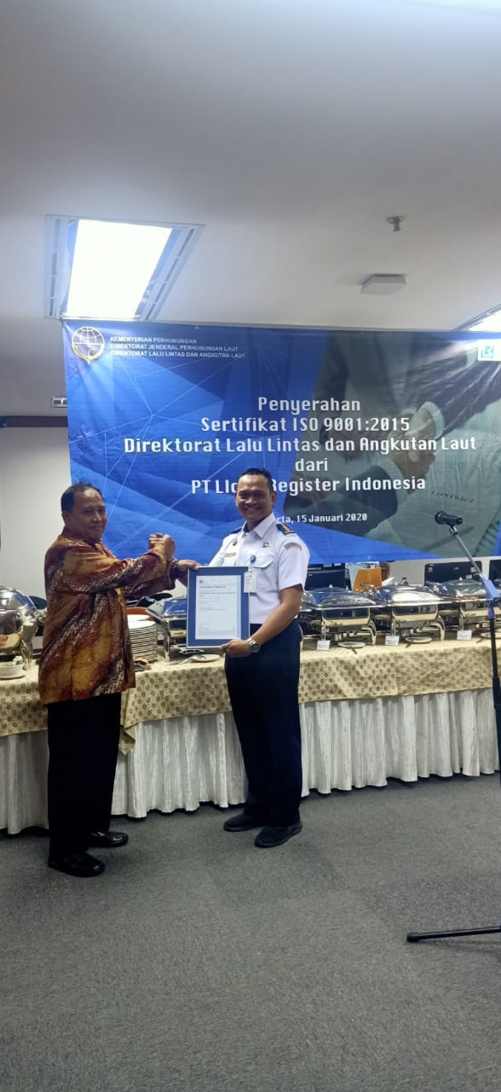 RAIH ISO 9001 2015, BUKTI KESERIUSAN DIREKTORAT LALU LINTAS DAN ANGKUTAN LAUT TINGKATKAN PELAYANAN YANG BERMUTU