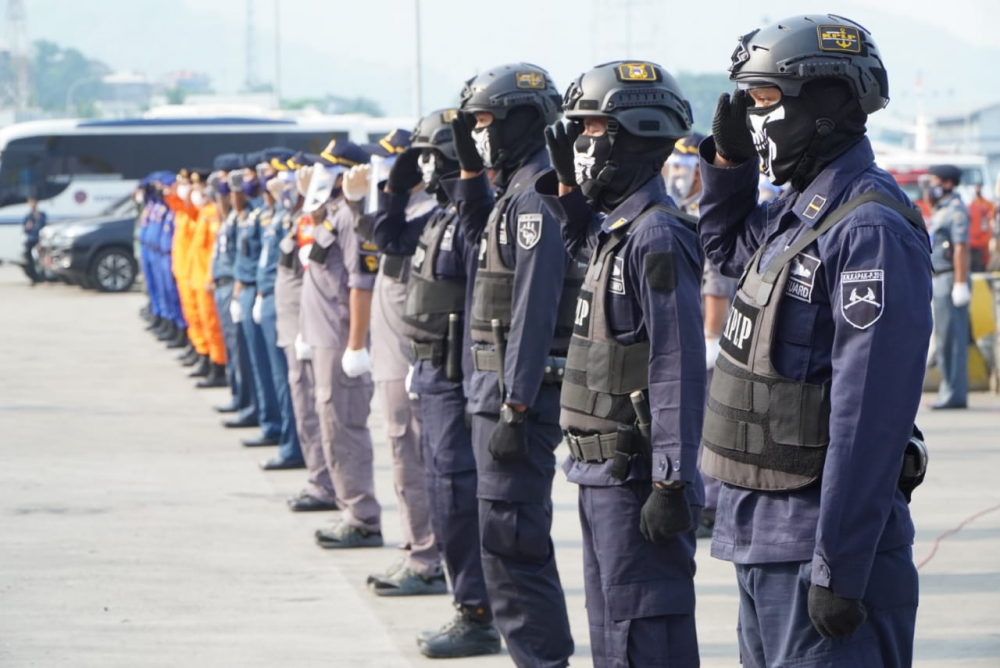 GELAR APEL DAN SIMULASI PATROLI PENEGAKAN HUKUM, KEMENHUB NYATAKAN SIAP IMPLEMENTASIKAN TSS SELAT SUNDA DAN SELAT LOMBOK