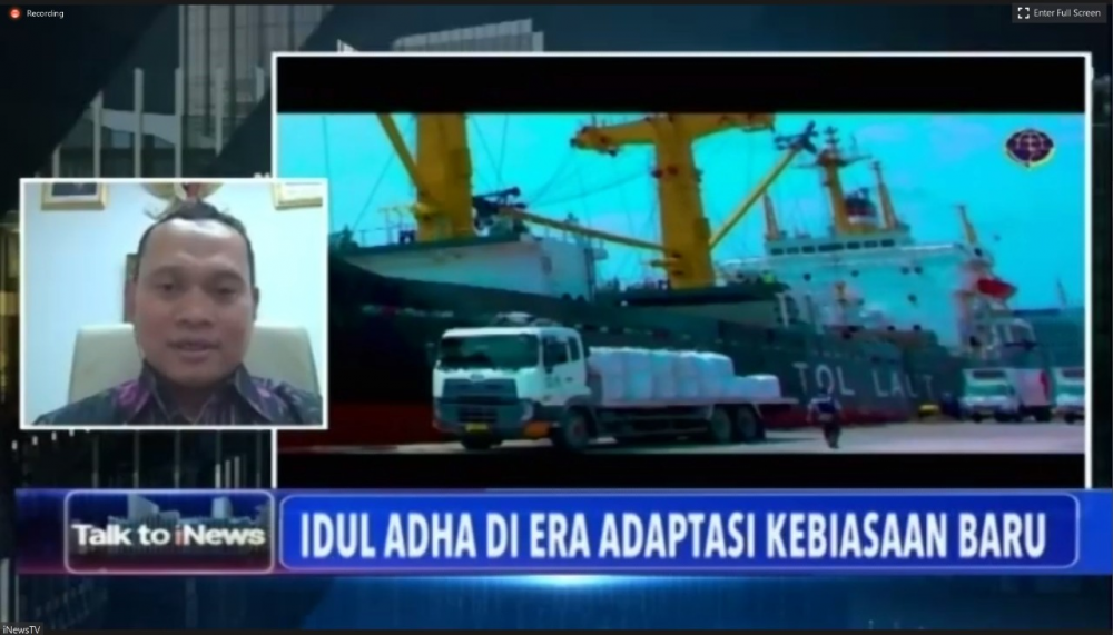 OPTIMALKAN PROGRAM TOL LAUT, KEMENHUB SIAPKAN ANGKUTAN TERNAK DAN LOGISTIK JELANG IDUL ADHA 1441 H