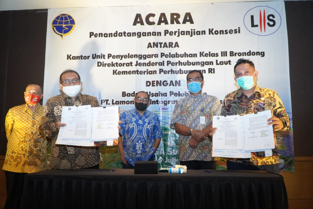 KEMENHUB BERIKAN HAK KONSESI PT. LAMONGAN INTEGRADET SHOREBESC DI PELABUHAN TANJUNG PAKIS