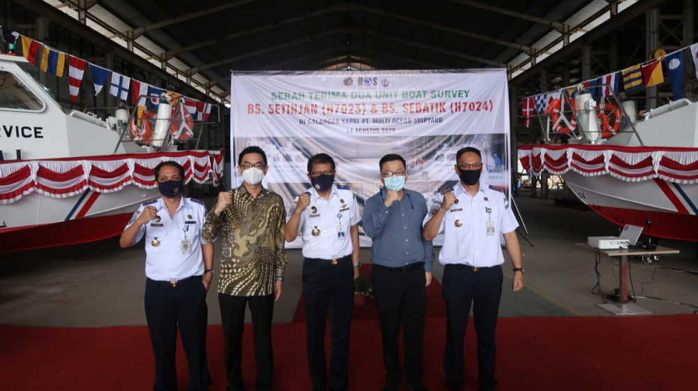 DUKUNG  PERCEPATAN PENETAPAN ALUR PELAYARAN, KEMENHUB TAMBAH  DUA UNIT KAPAL BOAT SURVEY KENAVIGASIAN