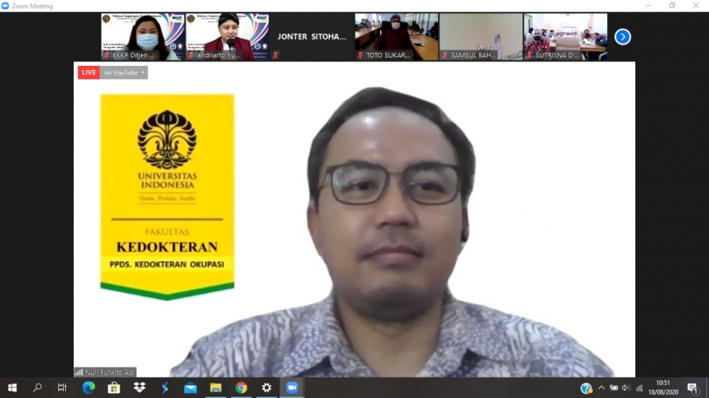 ADAPTASI KEBIASAAN BARU, BKKP SELENGGARAKAN WEBINAR KESEHATAN DI LINGKUNGAN KERJA