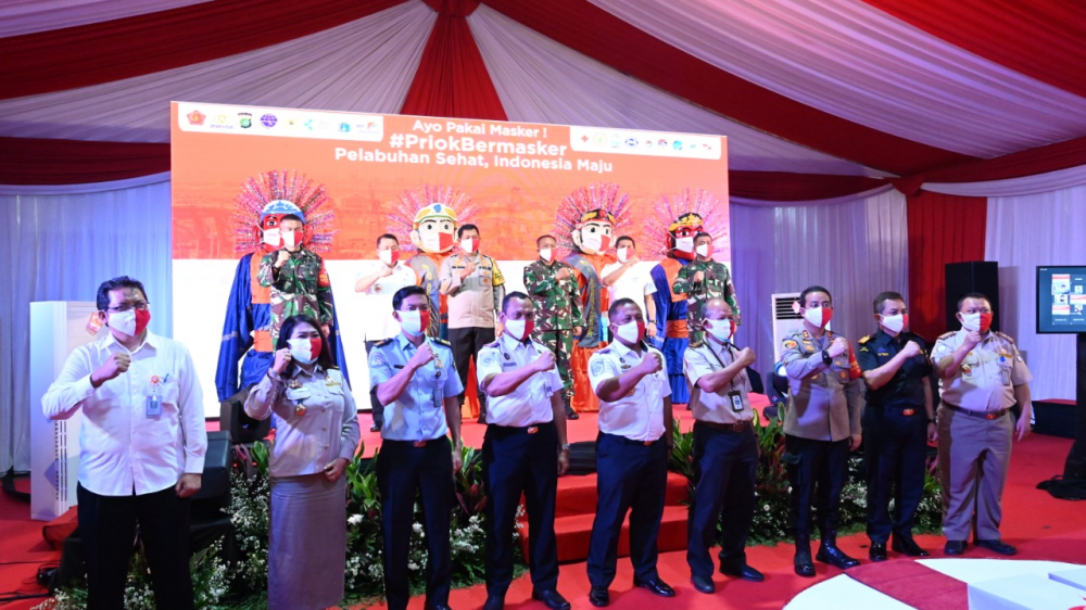 INSTANSI PEMERINTAH DAN STAKEHOLDER DI LINGKUNGAN PELABUHAN TANJUNG PRIOK BERKOMITMEN TINGKATKAN KOORDINASI DAN SINERGITAS HADAPI PANDEMI COVID-19
