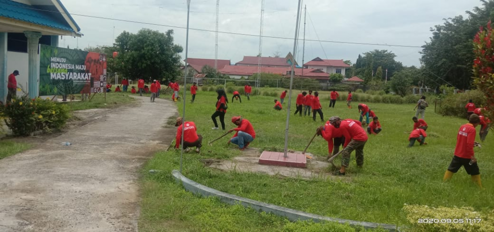 LIBATKAN RATUSAN MASYARAKAT, KEMENHUB GELAR PADAT KARYA DI DUMAI