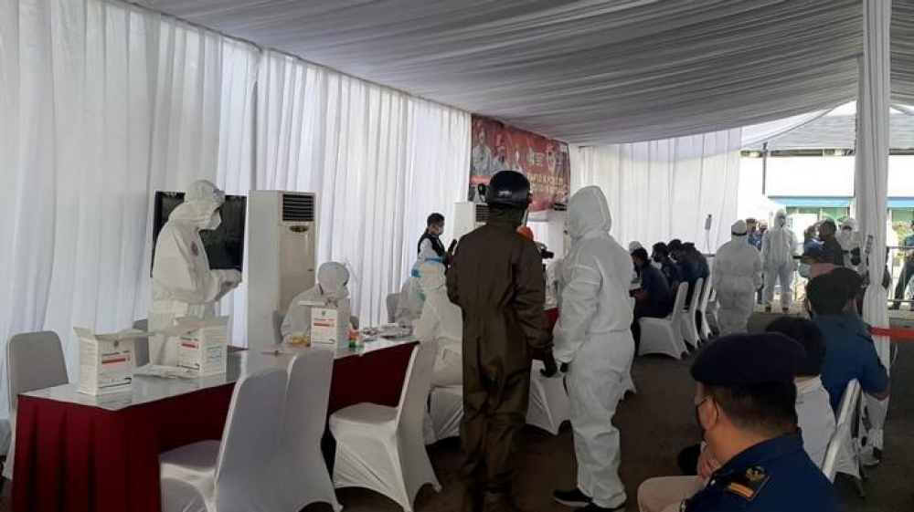 PENCEGAHAN PENYEBARAN COVID 19, KEMENHUB KERJASAMA DENGAN BIN GELAR SWAB TEST
