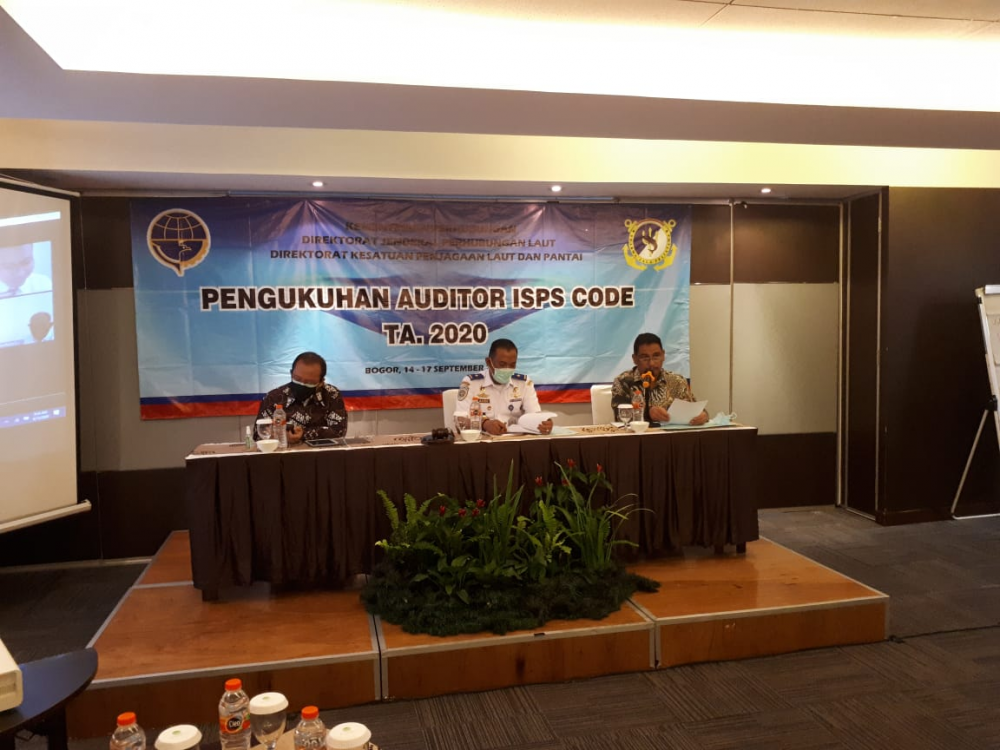 PENINGKATAN KOMPETENSI SDM DI BIDANG KEAMANAN KAPAL DAN FASILITAS PELABUHAN, KEMENHUB KUKUHKAN 24 AUDITOR ISPS CODE DI BOGOR