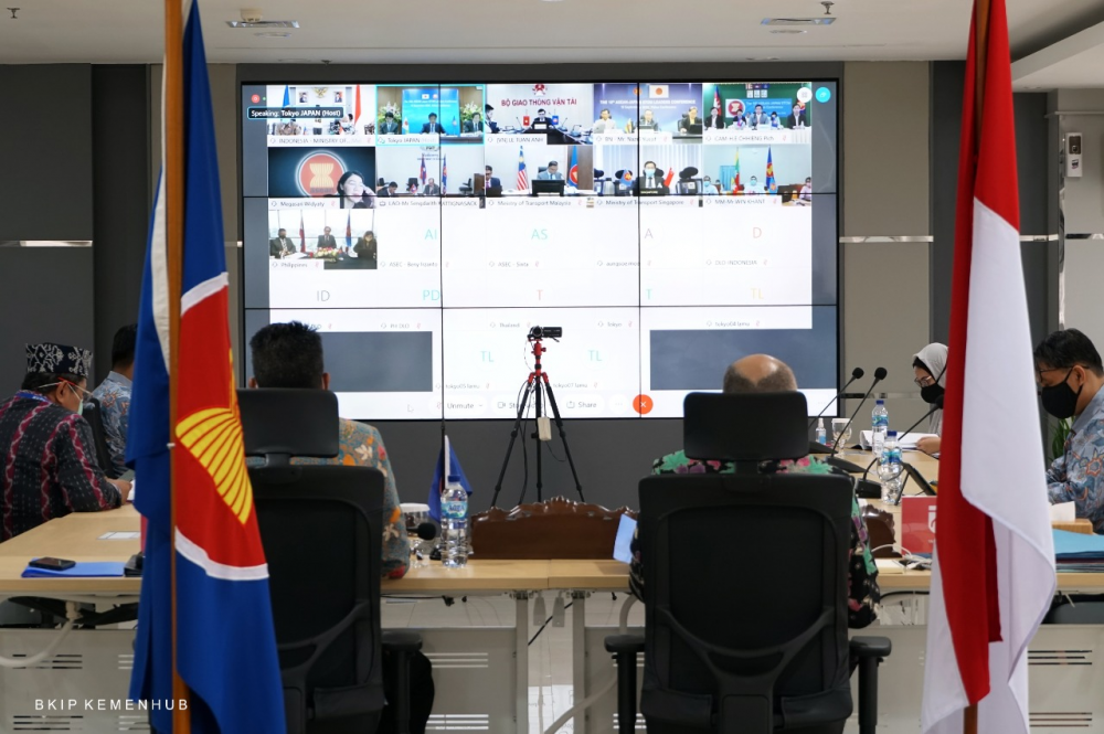 Sekretaris Jenderal Pimpin Delegasi RI Pada Pertemuan Virtual ASEAN-Japan STOM Leaders Conference Ke-18