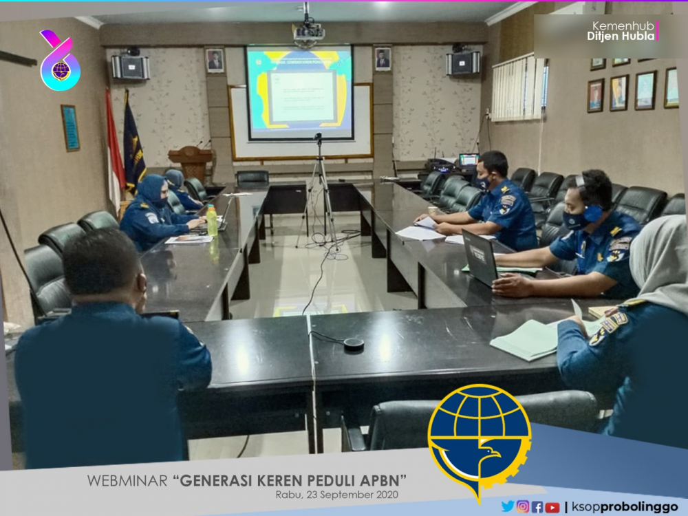 Giat Web Seminar " Generasi Keren Peduli APBN " di KSOP Probolinggo