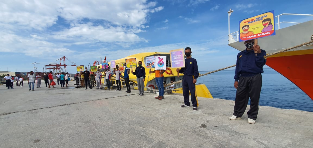 RANGKAIAN HARHUBNAS 2020, KSOP KUPANG GERAKAN SAFETY AND HEALTHY CAMPAIGN