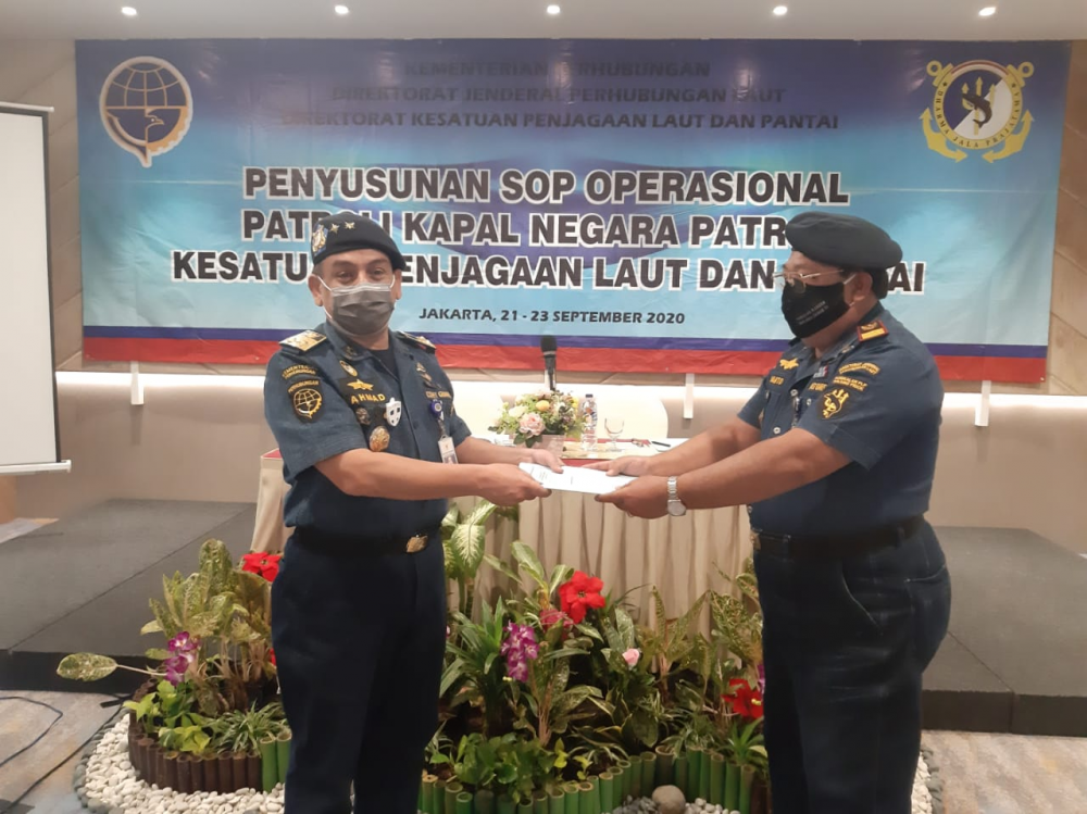 JADI UJUNG TOMBAK PENEGAKAN HUKUM TINDAK PIDANA PELAYARAN, DITJEN HUBLA FINALISASI SOP KAPAL NEGARA PATROLI KPLP