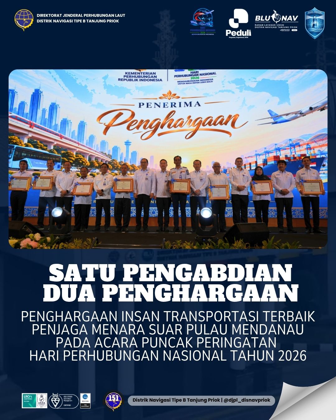 Dedikasi di Ujung Negeri, Sukari Raih Penghargaan Insan Transportasi Terbaik 2026