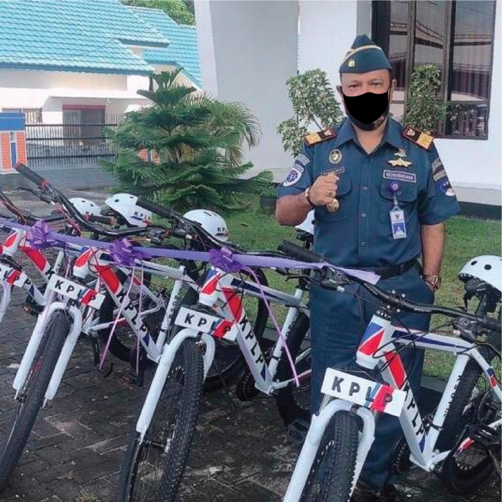 PERMUDAH PENGAWASAN DI LAPANGAN, KSOP TARAKAN LUNCURKAN SEPEDA PATROLI