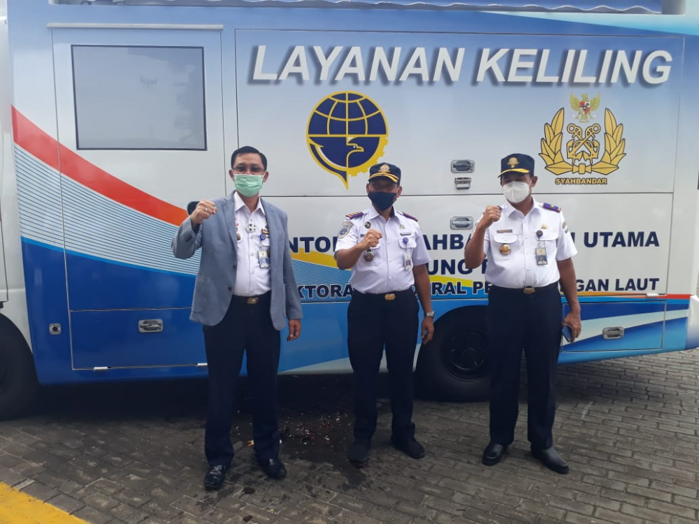 WUJUDKAN LAYANAN PRIMA KEPADA PENGGUNA JASA TRANSPORTASI LAUT, SYAHBANDAR TANJUNG PRIOK LUNCURKAN LAYANAN MOBIL KELILING
