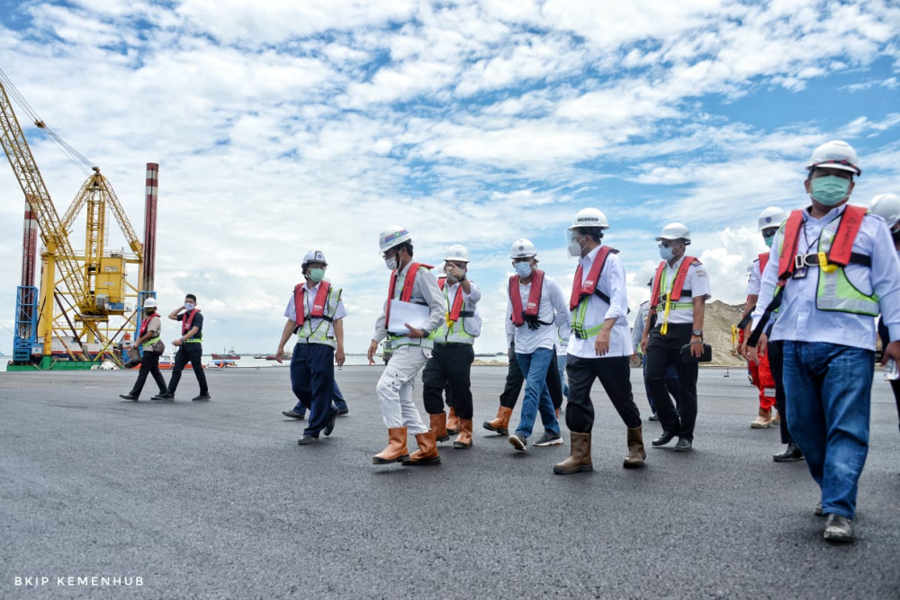 Tinjau Progres Pelabuhan Patimban