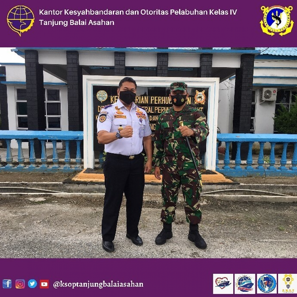 Ka. KSOP Kelas IV Tanjung Balai Asahan Terima Kunjungan Danlanal Tanjung Balai Asahan