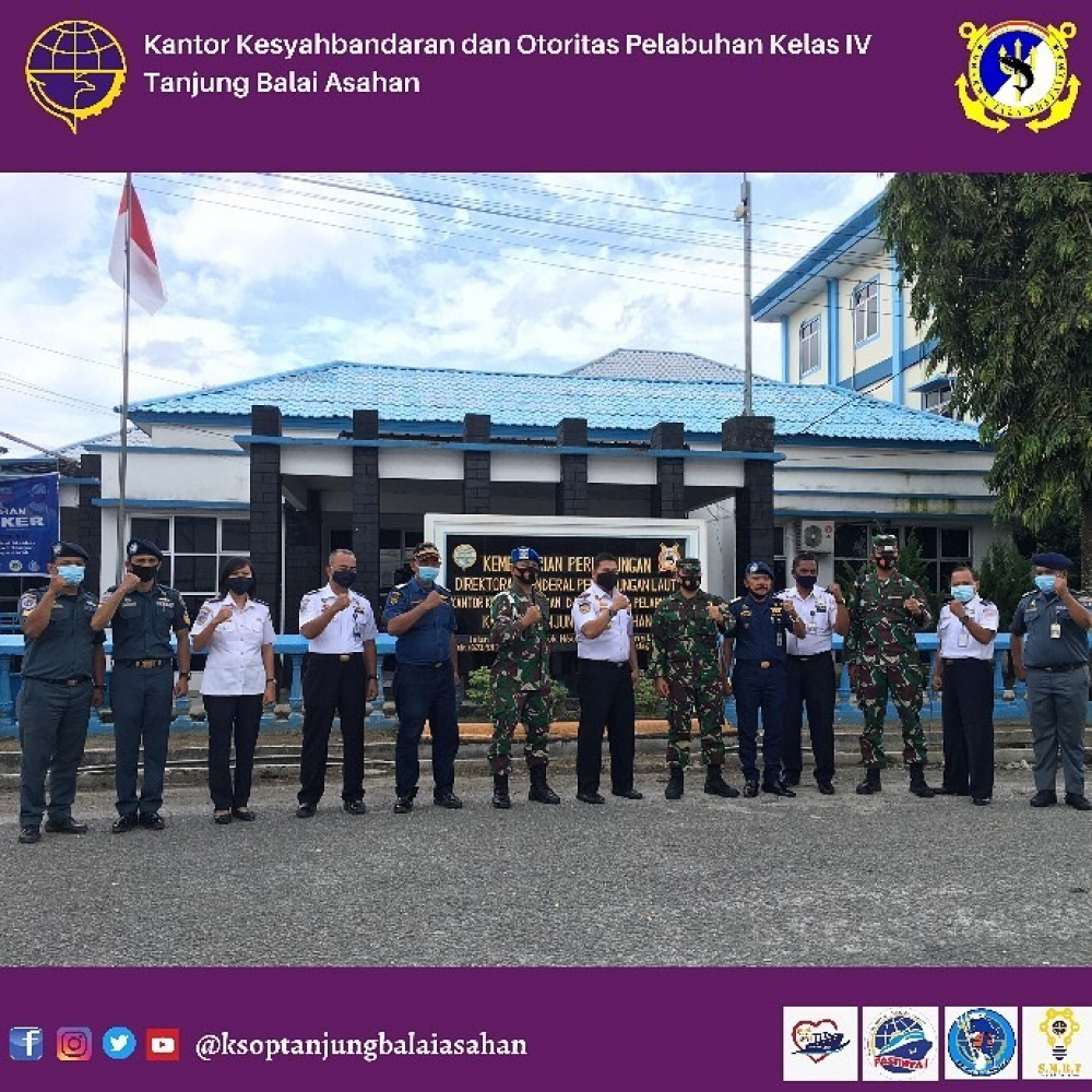 Ka. KSOP Kelas IV Tanjung Balai Asahan Terima Kunjungan Danlanal Tanjung Balai Asahan