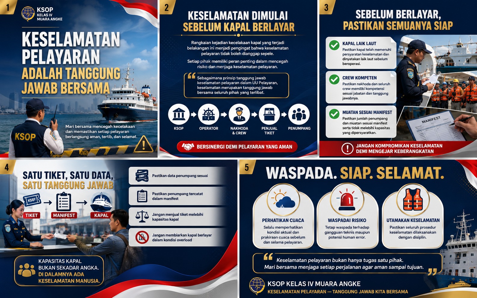 KAMPANYE KESELAMATAN PELAYARAN 2026: Keselamatan dimulai sebelum kapal berlayar 