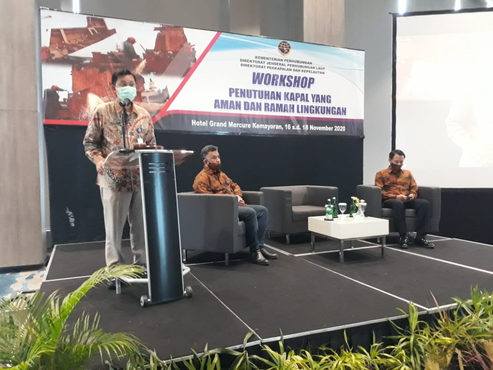 DITJEN HUBLA SELENGGARAKAN WORKSHOP PENUTUHAN KAPAL YANG AMAN DAN RAMAH LINGKUNGAN