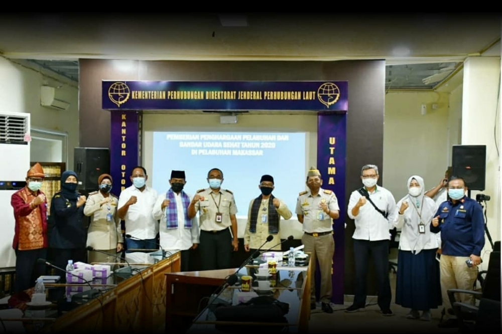 DELAPAN PELABUHAN DI INDONESIA RAIH PENGHARGAAN  PELABUHAN SEHAT TAHUN 2020