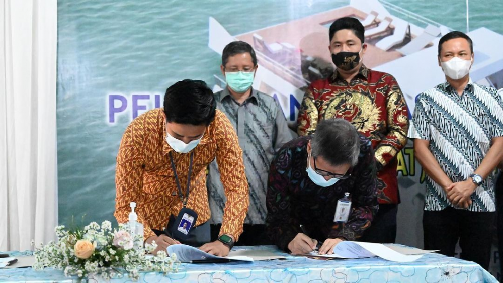 Peletakan Lunas (Keel Laying) Terpadu yang bertempat di PT Bayu Bahari Sentosa