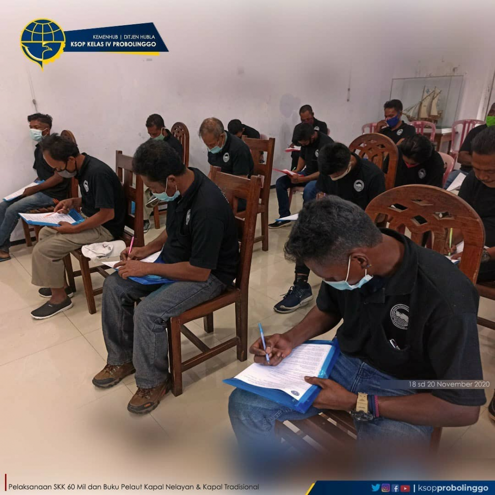 PELAKSANAAN DIKLAT SKK 60 MIL DAN BUKU PELAUT UNTUK NELAYAN DAN AWAK KAPAL TRADISIONAL