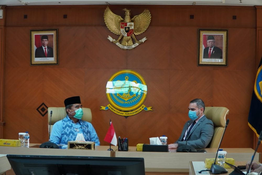 DORONG PEMULIHAN EKONOMI DAN KERJASAMA DI SEKTOR TRANSPORTASI LAUT, DIRJEN HUBLA GELAR PERTEMUAN DENGAN DUBES PANAMA UNTUK INDONESIA