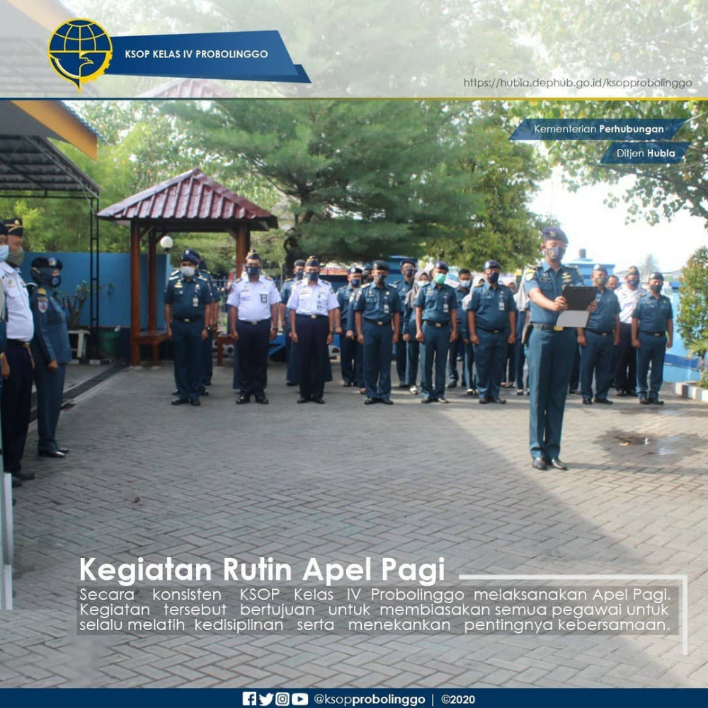 GIAT RUTIN APEL PAGI DI KSOP KELAS IV PROBOLINGGO