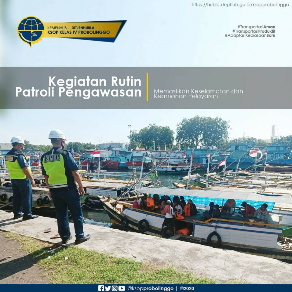 GIAT RUTIN PATROLI PENGAWASAN KESELAMATAN DAN KEAMANAN PELAYARAN DI PELABUHAN PROBOLINGGO
