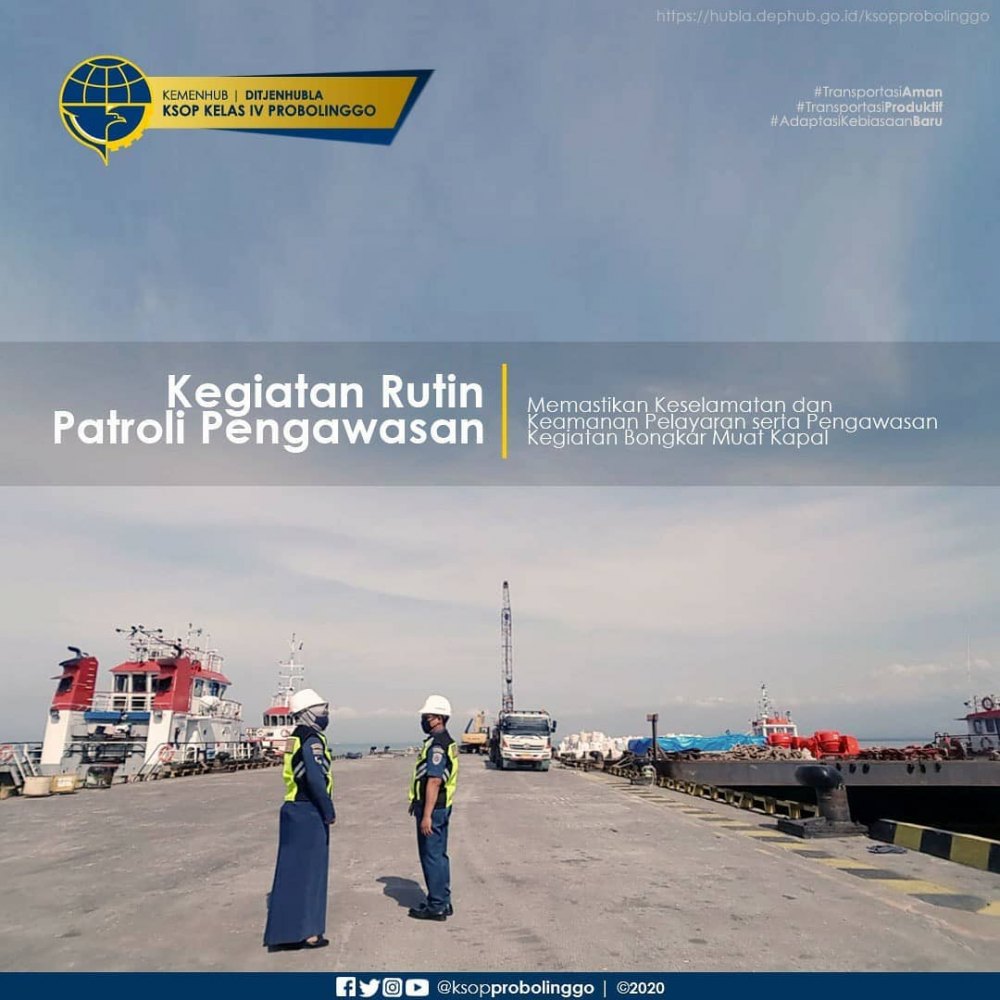 GIAT RUTIN PATROLI PENGAWASAN KESELAMATAN DAN KEAMANAN PELAYARAN DI PELABUHAN PROBOLINGGO