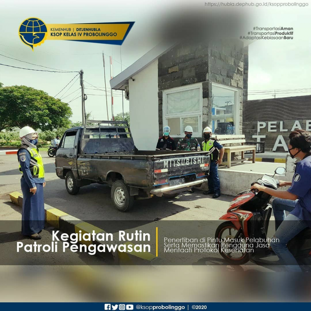 GIAT RUTIN PATROLI PENGAWASAN KESELAMATAN DAN KEAMANAN PELAYARAN DI PELABUHAN PROBOLINGGO