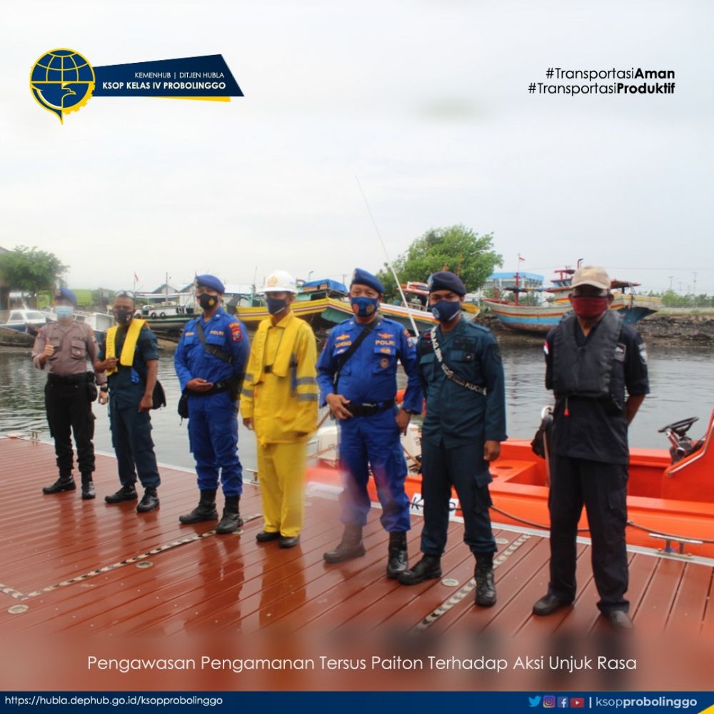 PATROLI GABUNGAN KSOP KELAS IV PROBOLINGGO DENGAN INSTANSI KEAMANAN DI WILKER PAITON DALAM KEGIATAN PENGAWASAN DAN PENGAMANAN TERSUS PAITON TERHADAP AKSI UNJUK RASA