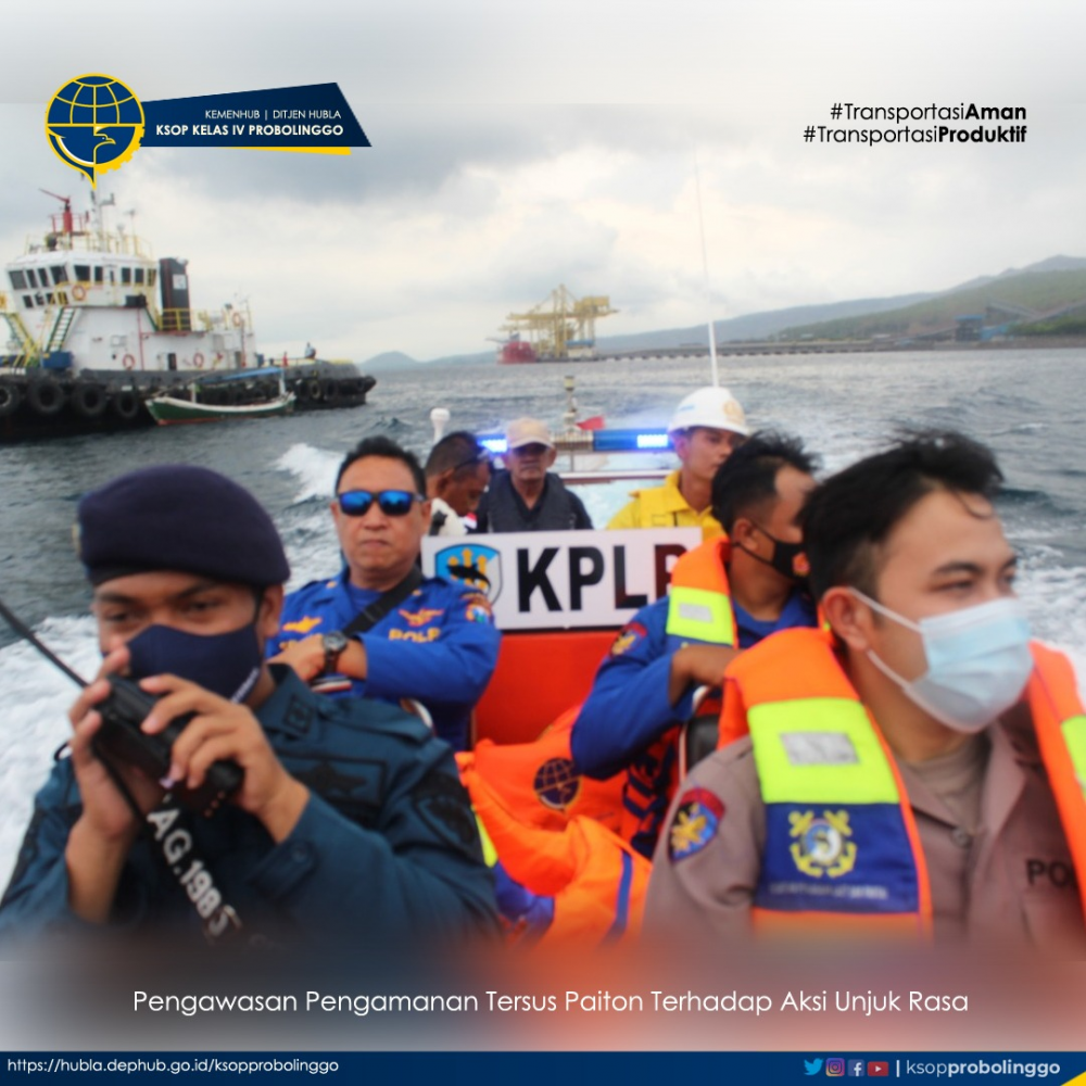 PATROLI GABUNGAN KSOP KELAS IV PROBOLINGGO DENGAN INSTANSI KEAMANAN DI WILKER PAITON DALAM KEGIATAN PENGAWASAN DAN PENGAMANAN TERSUS PAITON TERHADAP AKSI UNJUK RASA
