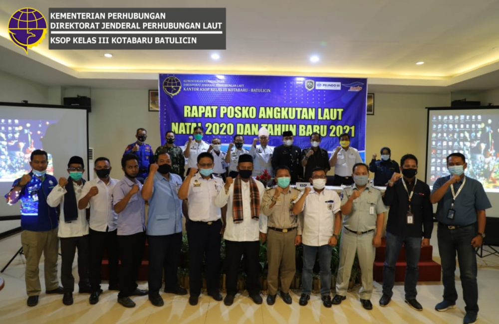 MENDEKATI LIBUR AKHIR TAHUN, INI LANGKAH KSOP KELAS III KOTABARU-BATULICIN KAWAL KELANCARAN DAN PENERAPAN PROTOKOL KESEHATAN DI PELABUHAN
