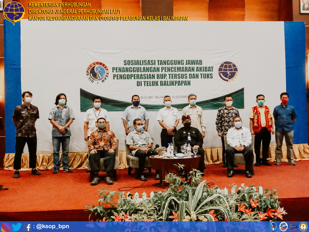 SOSIALISASI TANGGUNG JAWAB PENANGGULANGAN PENCEMARAN AKIBAT PENGOPRASIAN BUP, TERSUS DAN TUKS DI TELUK BALIKPAPAN