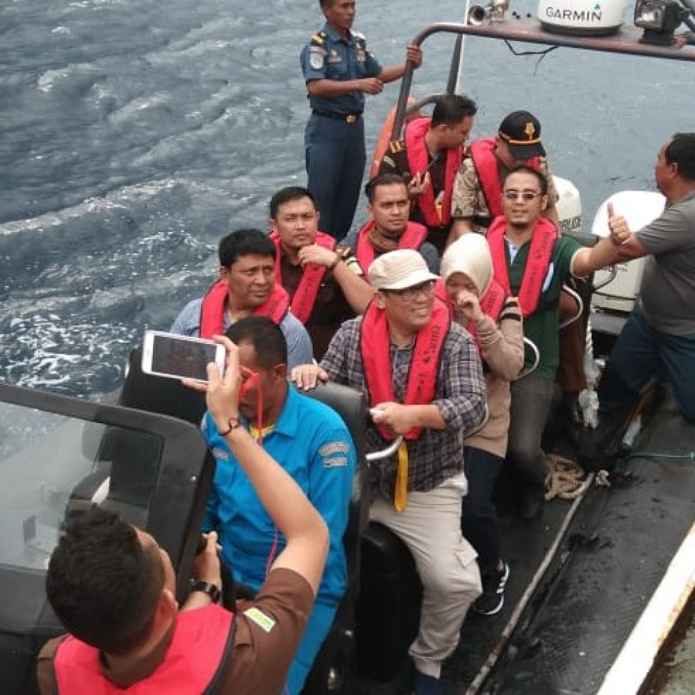 Distrik Navigasi Kelas II Sabang mendukung Tim Kejaksaan Agung RI menuju pulau Rondo Sabang