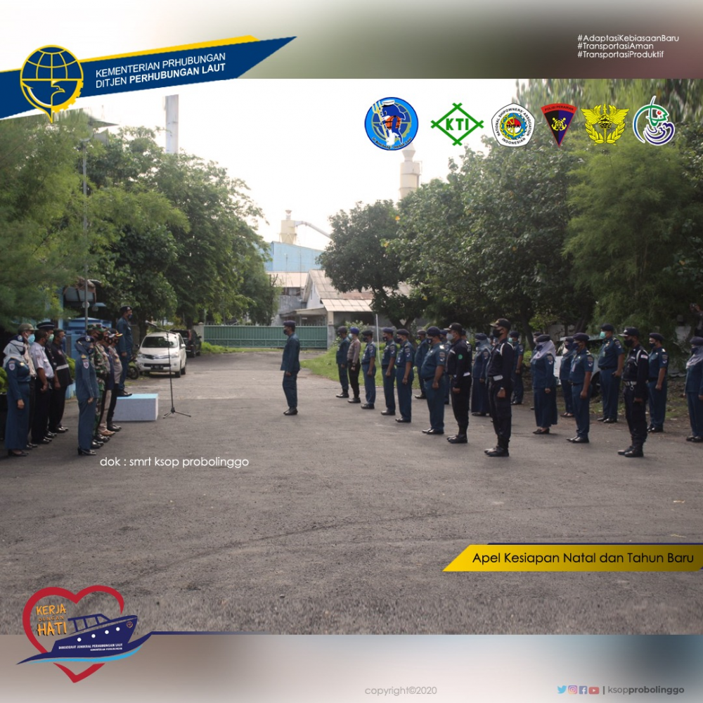 GIAT PENYELENGGARAN APEL KESIAPAN NATARU 2020/2021 DI KANTOR KSOP KELAS IV PROBOLINGGO