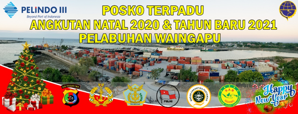 JADWAL POSKO TERPADU ANGKUTAN NATAL TAHUN 2020 DAN TAHUN BARU 2021 DI PELABUHAN KELAS IV WAINGAPU
