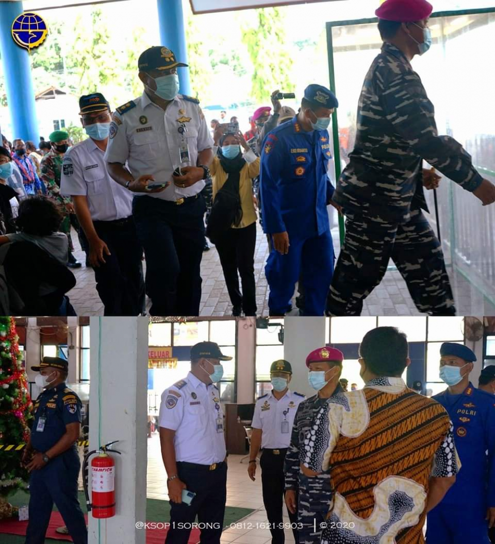 Posko Nataru 2020/2021Pelabuhan Sorong Resmi Dibuka