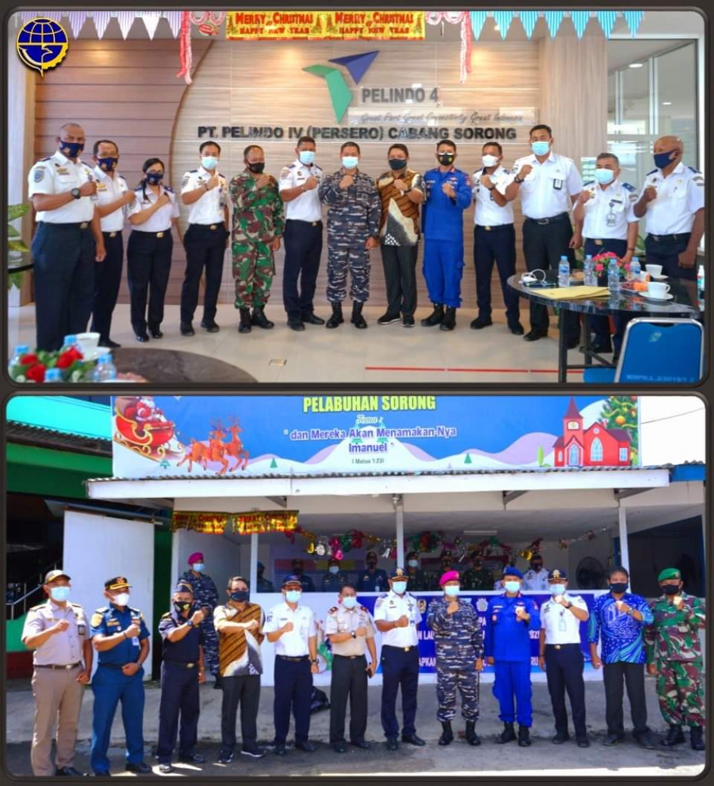 Posko Nataru 2020/2021Pelabuhan Sorong Resmi Dibuka