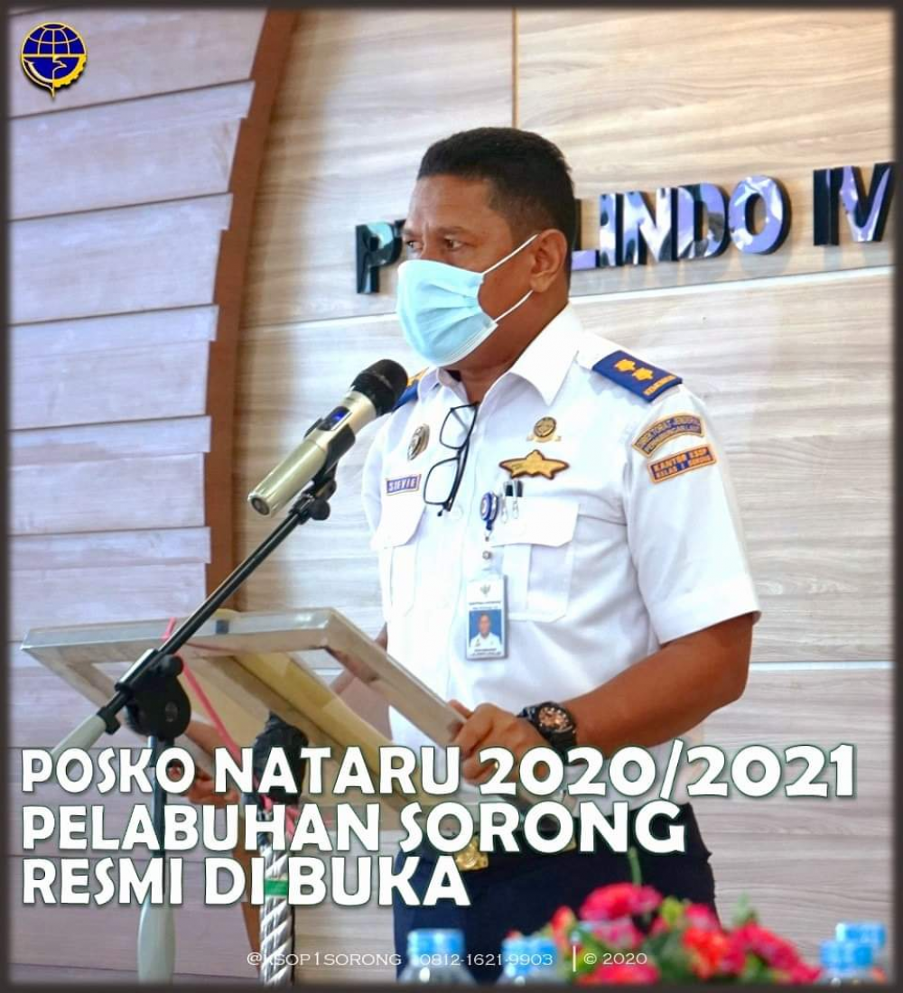 Posko Nataru 2020/2021Pelabuhan Sorong Resmi Dibuka