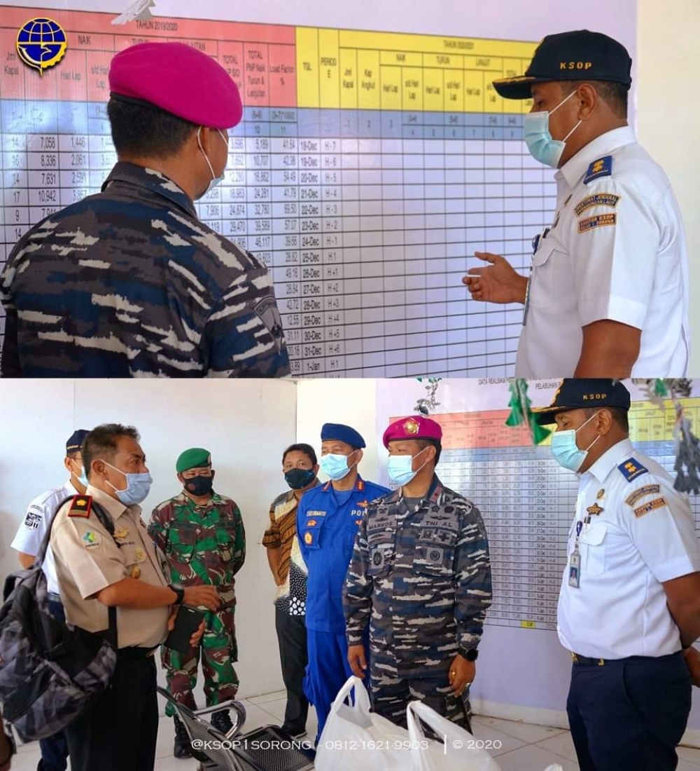 Posko Nataru 2020/2021Pelabuhan Sorong Resmi Dibuka