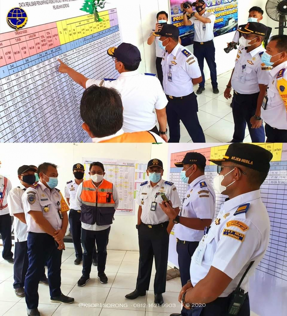 KUNJUNGAN MONITORING KAPUS LITBANG TRANSPORTASI UDARA DIPELABUHAN SORONG