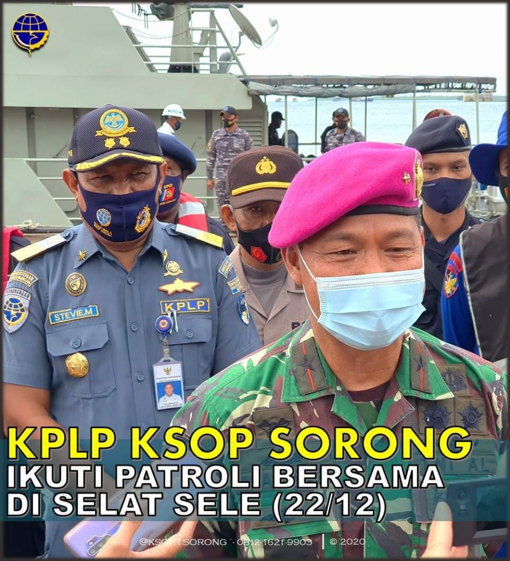 KPLP KSOP SORONG IKUTI PATROLI BERSAMA DI SELAT SELE