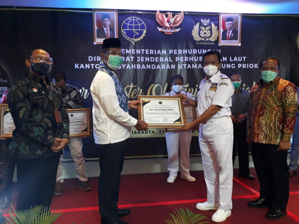 PENGHARGAAN BAGI INSAN TRANSPORTASI LAUT, KEMENHUB GELAR “HARBOUR MASTER OF TANJUNG PRIOK AWARDS" TAHUN 2020
