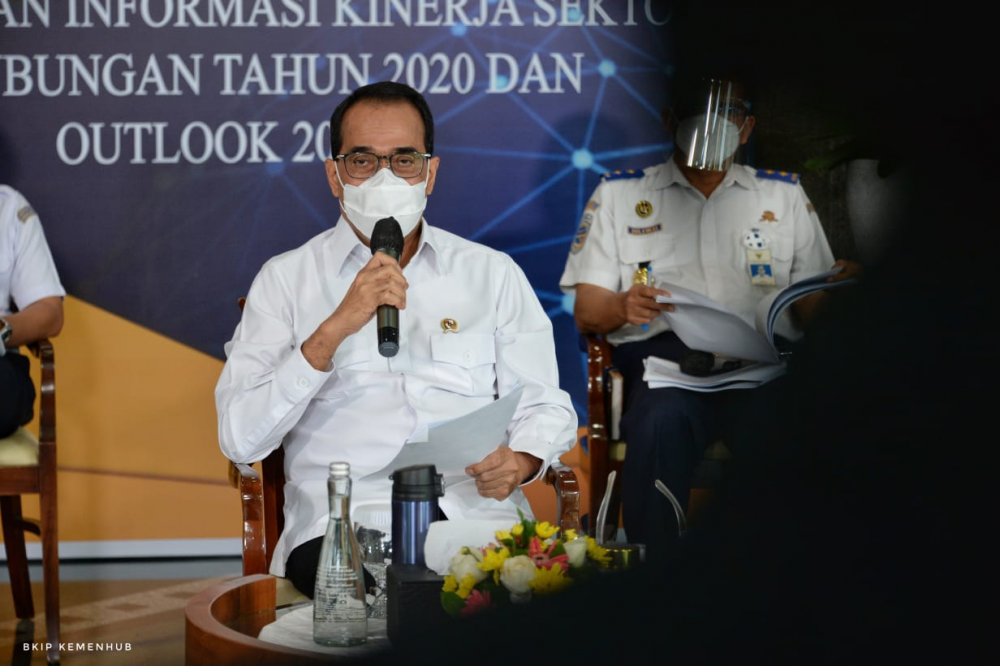 JUMPA PERS AKHIR TAHUN, KEMENHUB KOMITMEN LANJUTKAN PEMBANGUNAN DI TENGAH PANDEMI