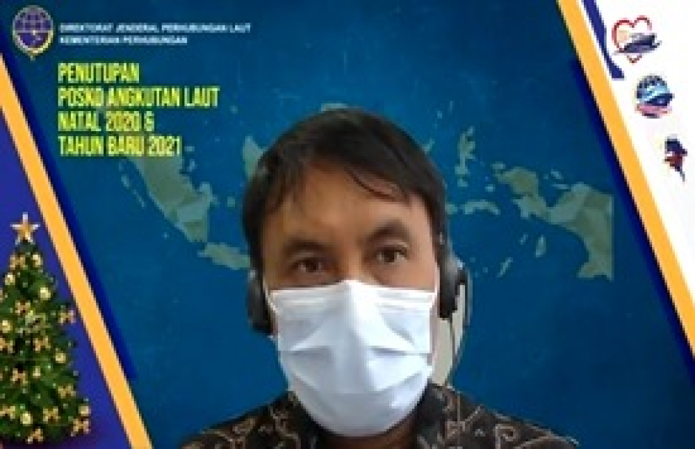 DIRJEN HUBLA RESMI TUTUP POSKO ANGKUTAN LAUT NATAL TAHUN 2020 DAN TAHUN BARU 2021