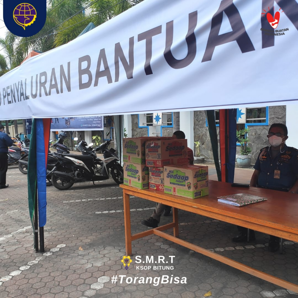 Peduli Bencana, KSOP Bitung Dirikan Posko Penyaluran Bantuan