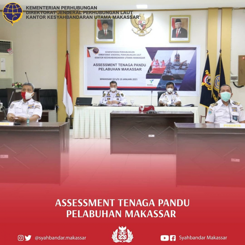 Kantor Kesyahbandaran Utama Makassar Melakukan Assessment Tenaga Pandu