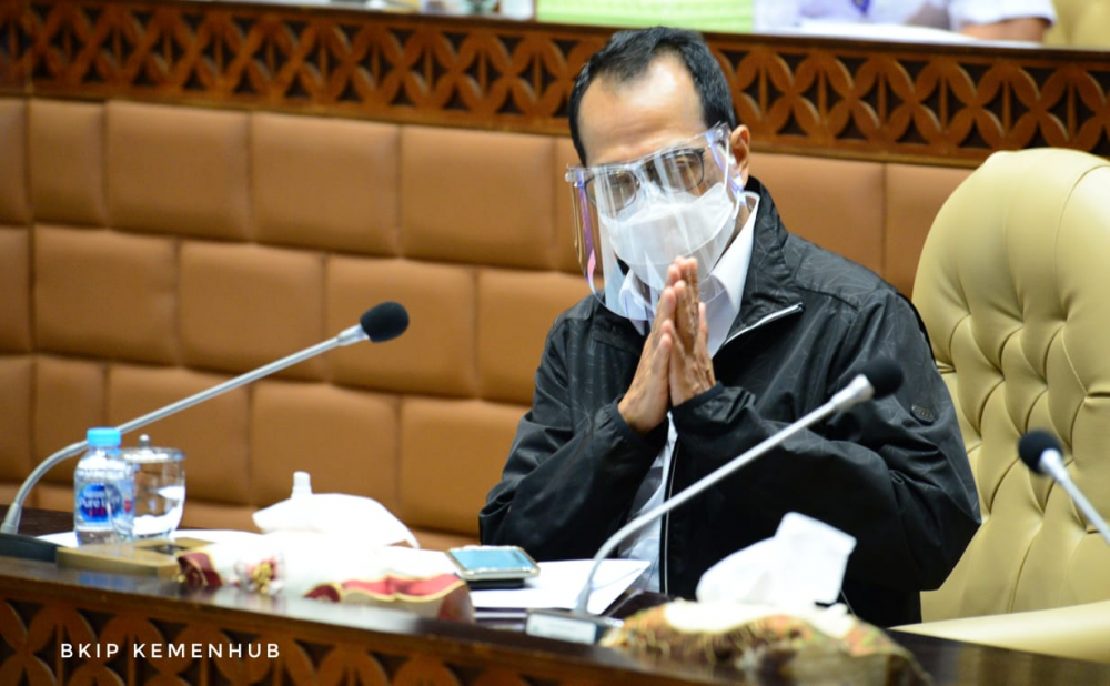 KOMISI V DPRI RI APRESIASI CAPAIAN REALISASI ANGGARAN KEMENHUB TAHUN 2020